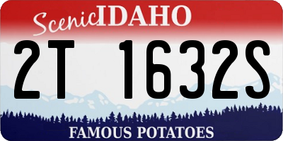 ID license plate 2T1632S