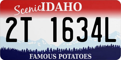 ID license plate 2T1634L