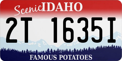 ID license plate 2T1635I