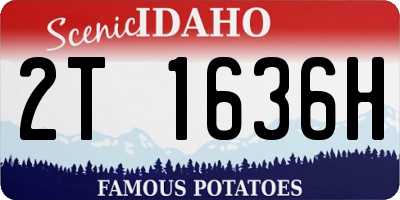 ID license plate 2T1636H