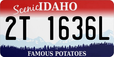 ID license plate 2T1636L
