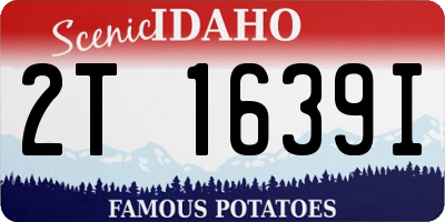 ID license plate 2T1639I