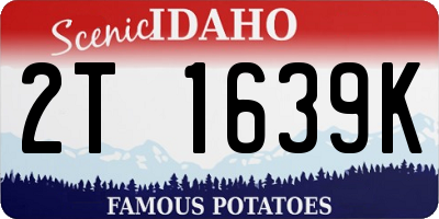 ID license plate 2T1639K