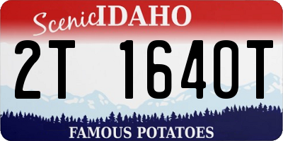 ID license plate 2T1640T