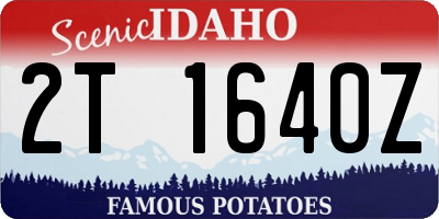 ID license plate 2T1640Z