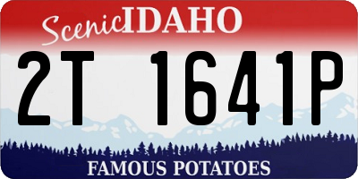 ID license plate 2T1641P