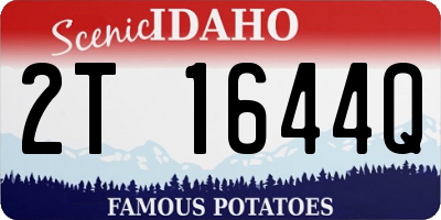 ID license plate 2T1644Q