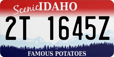ID license plate 2T1645Z