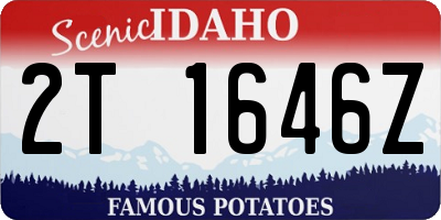 ID license plate 2T1646Z