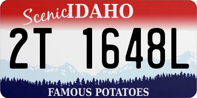 ID license plate 2T1648L