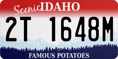 ID license plate 2T1648M