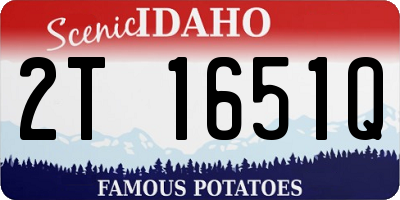 ID license plate 2T1651Q