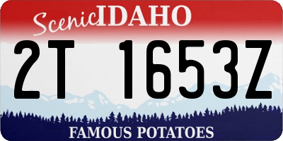 ID license plate 2T1653Z