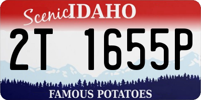 ID license plate 2T1655P