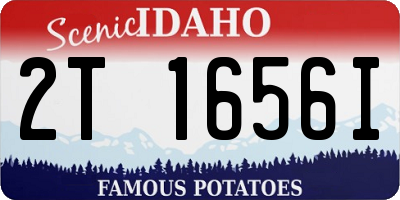 ID license plate 2T1656I