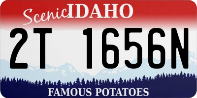 ID license plate 2T1656N