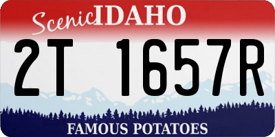 ID license plate 2T1657R