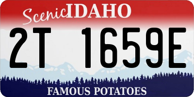 ID license plate 2T1659E