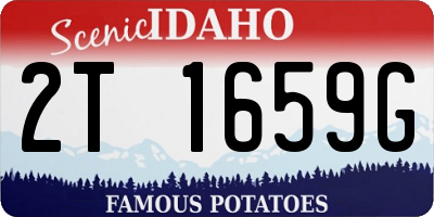 ID license plate 2T1659G