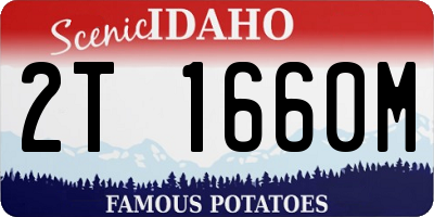 ID license plate 2T1660M