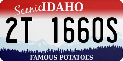ID license plate 2T1660S