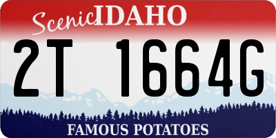 ID license plate 2T1664G