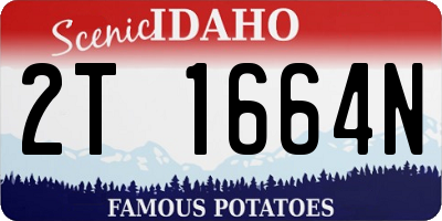 ID license plate 2T1664N