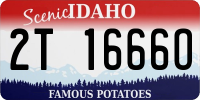 ID license plate 2T1666O