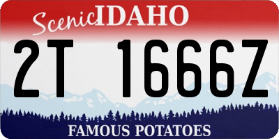 ID license plate 2T1666Z