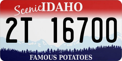 ID license plate 2T1670O