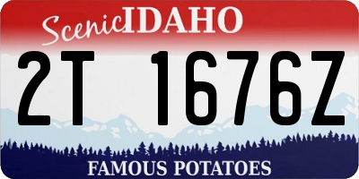 ID license plate 2T1676Z