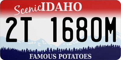 ID license plate 2T1680M