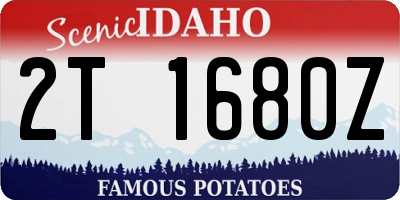 ID license plate 2T1680Z