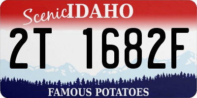 ID license plate 2T1682F