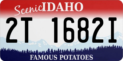 ID license plate 2T1682I