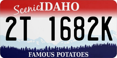 ID license plate 2T1682K