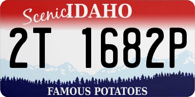 ID license plate 2T1682P