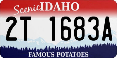 ID license plate 2T1683A