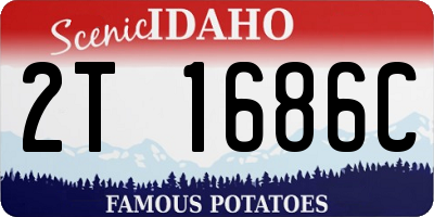 ID license plate 2T1686C