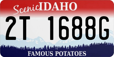 ID license plate 2T1688G