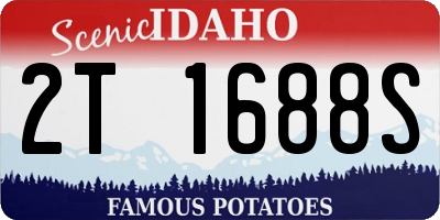ID license plate 2T1688S