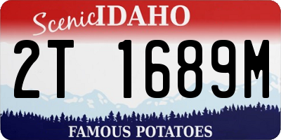 ID license plate 2T1689M