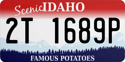 ID license plate 2T1689P