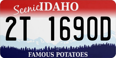 ID license plate 2T1690D