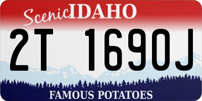 ID license plate 2T1690J