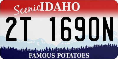 ID license plate 2T1690N