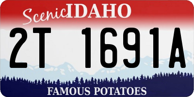 ID license plate 2T1691A