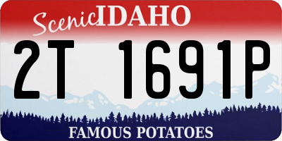 ID license plate 2T1691P