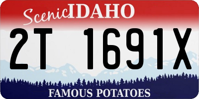ID license plate 2T1691X