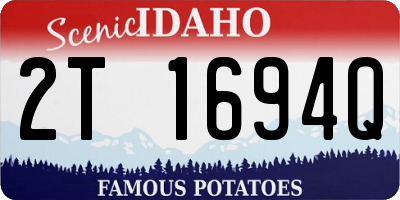 ID license plate 2T1694Q